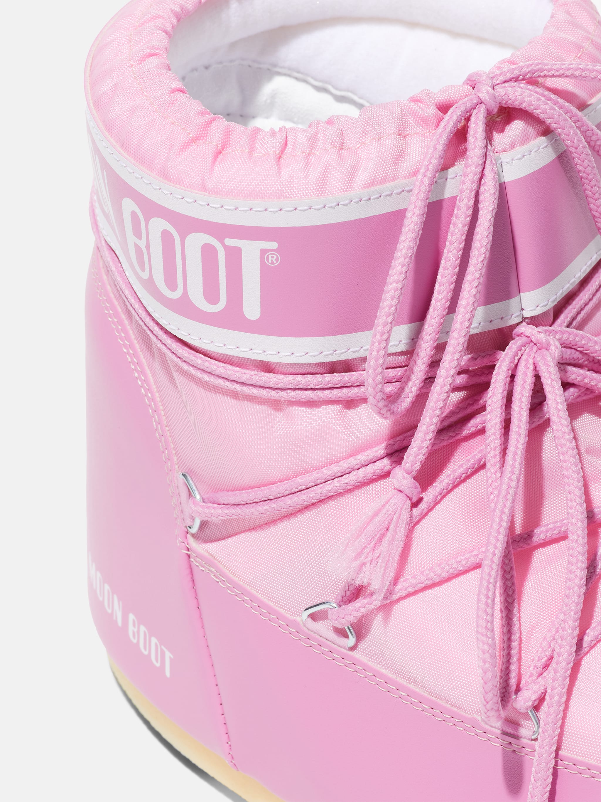 ICON LOW PINK NYLON BOOTS