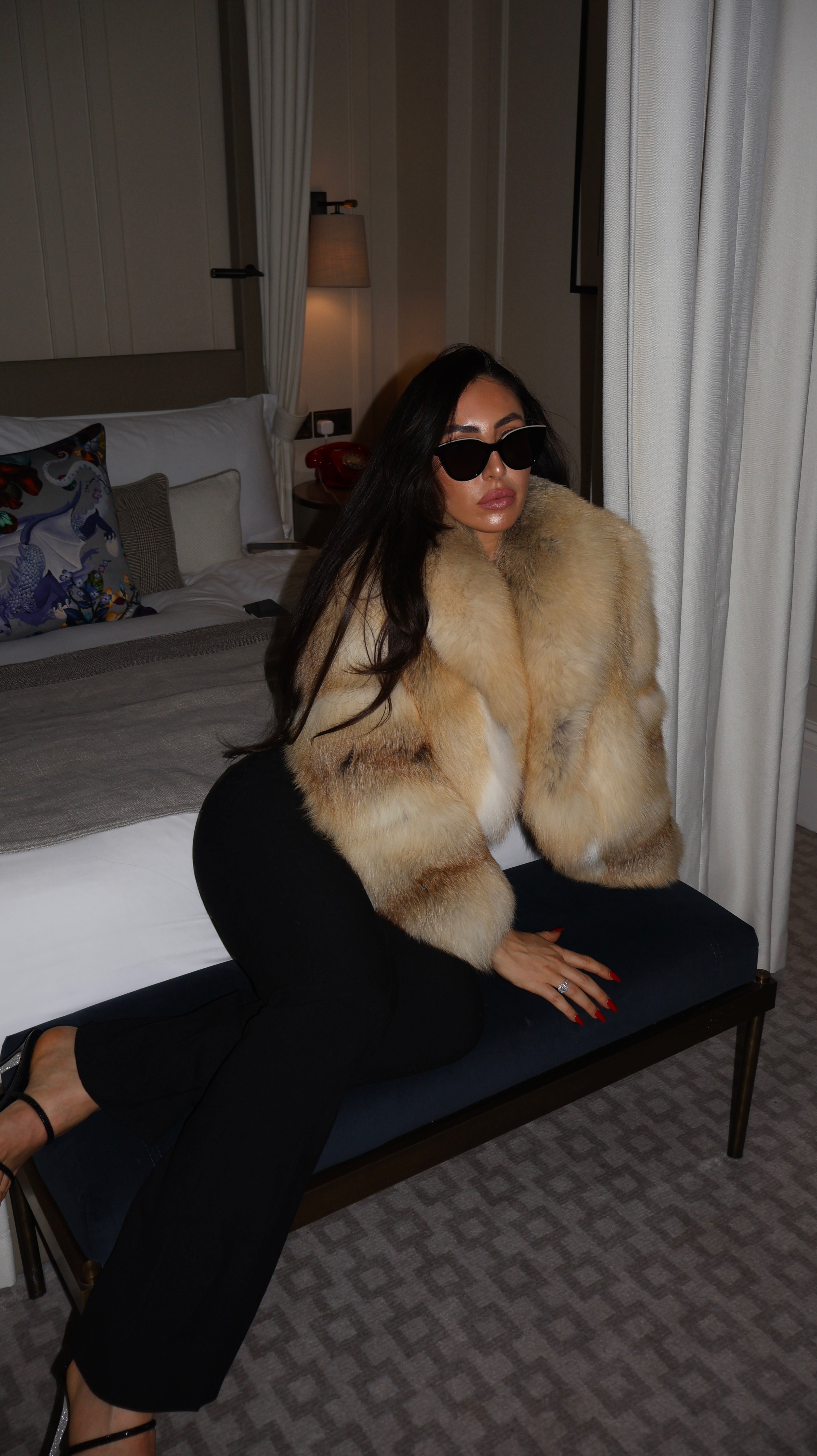 Straight Rows Collar Coat