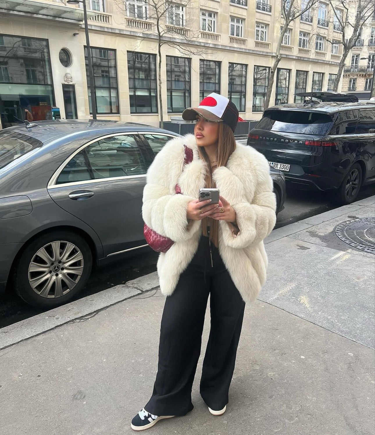 Straight Rows Long Coat