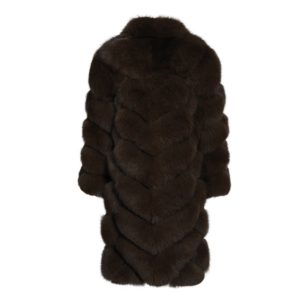 Overlap Long Collar Coat