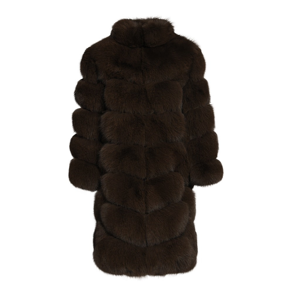 Overlap Long Collar Coat