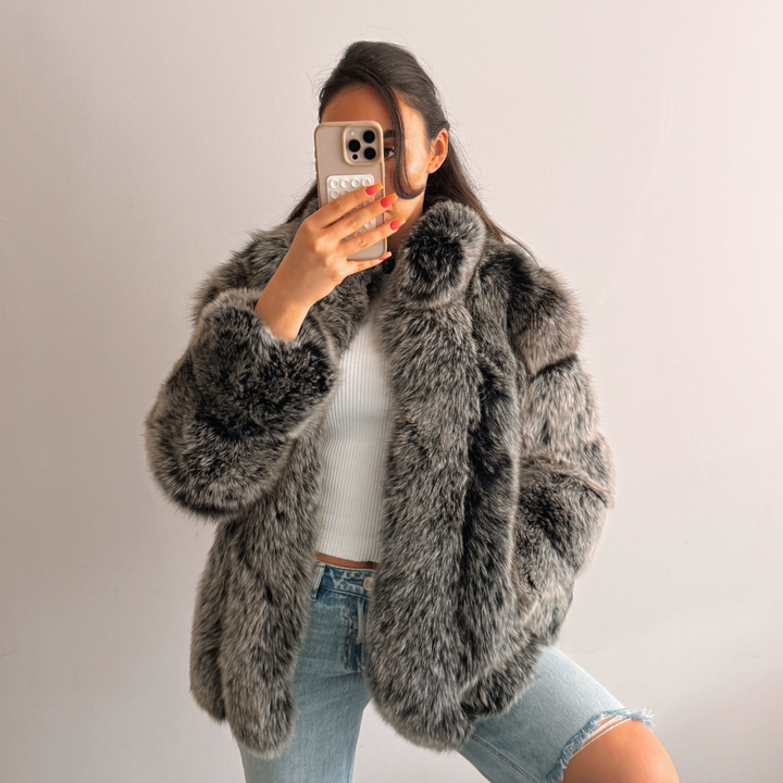 Straight Rows Long Collar Coat - UK10 | M | US6